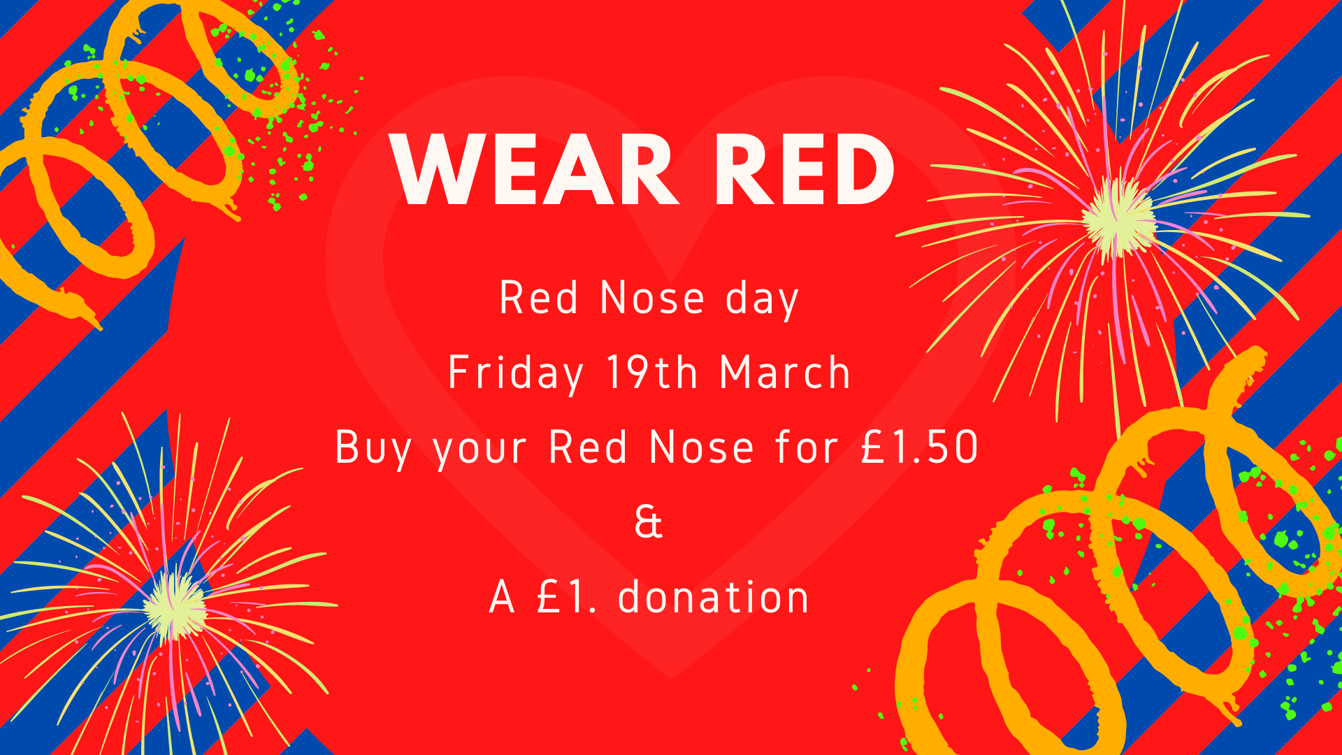 Red nose day poster